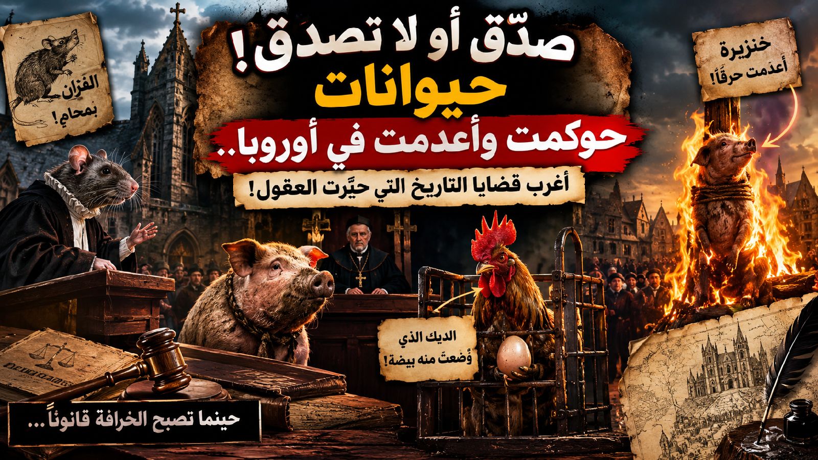 حيوانات حُوكمت وأُعدمت: أغرب محاكمات أوروبا